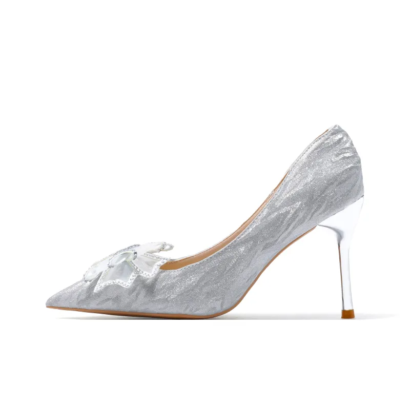 Be Good High Heels Women's Silver-0