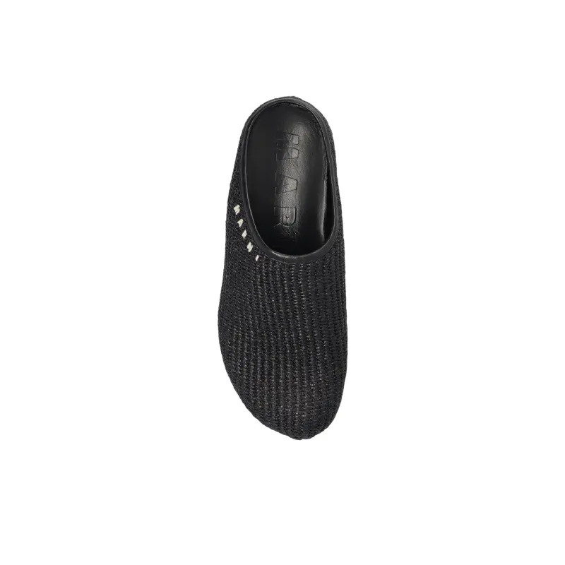 MARNI Rubber Sole Closed Toe Slippers Women's Black-4