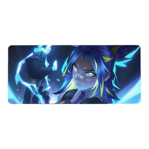 DANYIN Fearless Compact Neon Extra Large Desktop Mat & Mouse Pad For Men's Esports, Compatible With Valorant Mouse Pads