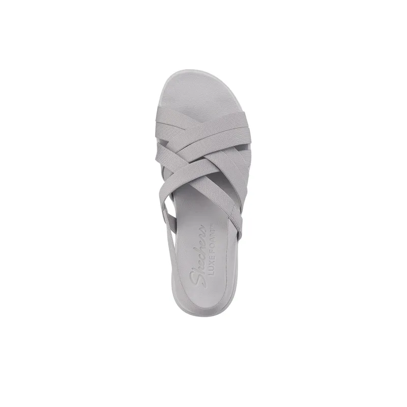 Skechers Arya Beach Sandals Women's Gray-5