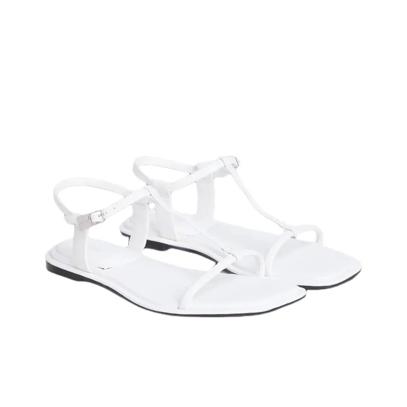 CALVIN KLEIN One Strap Sandals Women's White-2