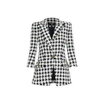 Single Breasted Tweed Blazer