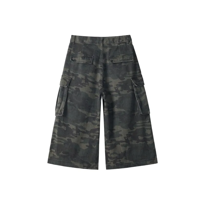ROBINHOOD Denim Shorts Women's Camouflage-1