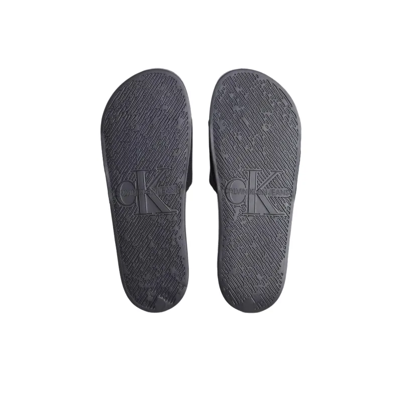 CKJ CALVIN KLEIN JEANS Slip Resistant Slide Slippers Men's Black-4