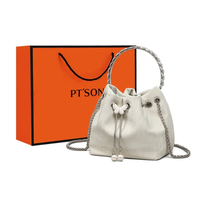 PT'SON Synthetic Leather Bucket Bag, Shoulder Bag, Crossbody Bag Regular Women's Multicolor-0