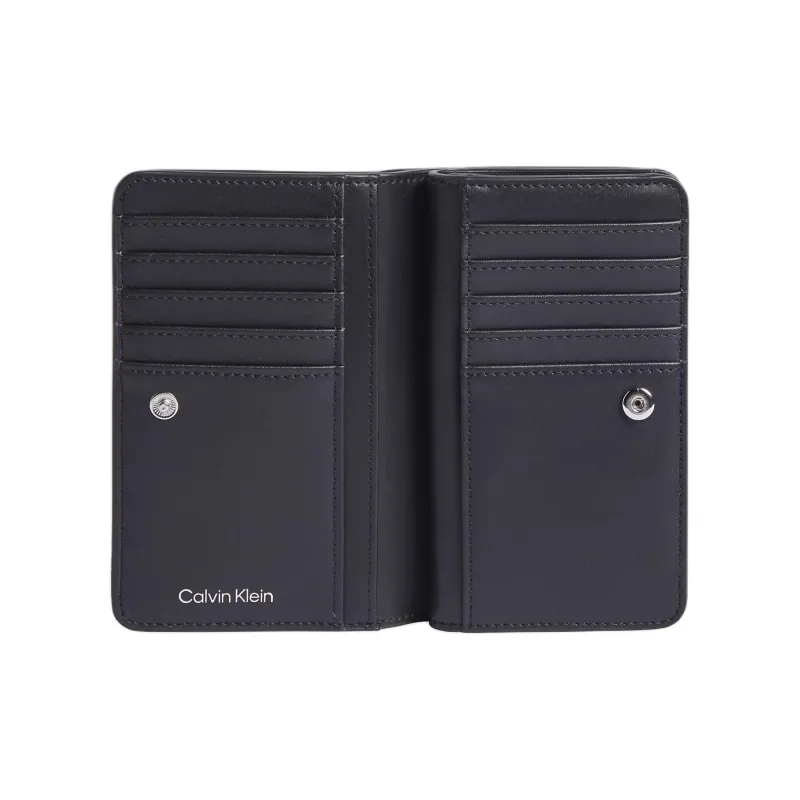 CALVIN KLEIN Leather Wallet Women's Black-1