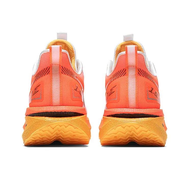 NFL Low Top Running Shoes Men's White Orange Red-4