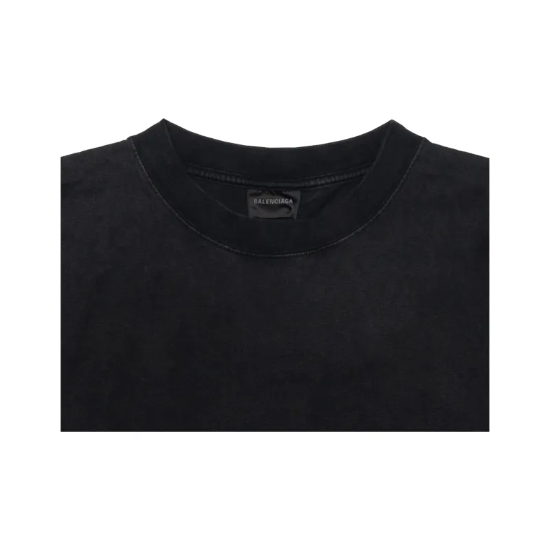 Balenciaga Back Large Fit T shirt Black-5