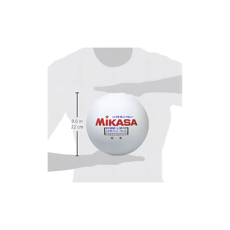 MIKASA Rubber Size 5 Volleyball Unisex White-1