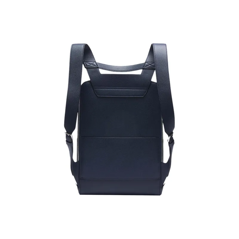Valextra V - Line Millepunte Calfskin Handbag Backpack Men's Dark Blue-1