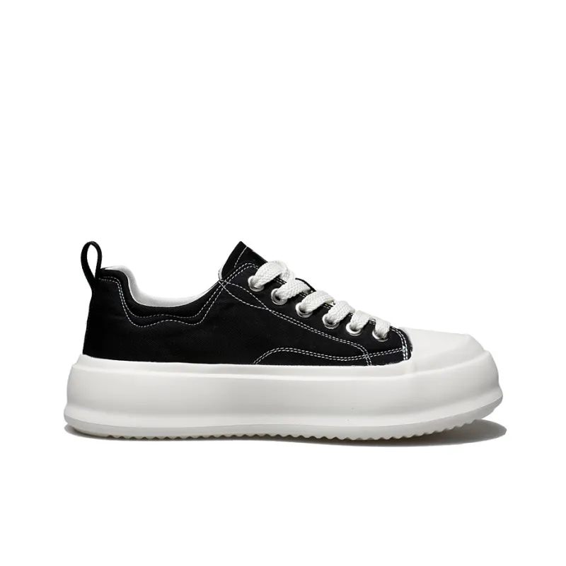 EDENBO Low Top Skateboard Shoes Men's Black-1