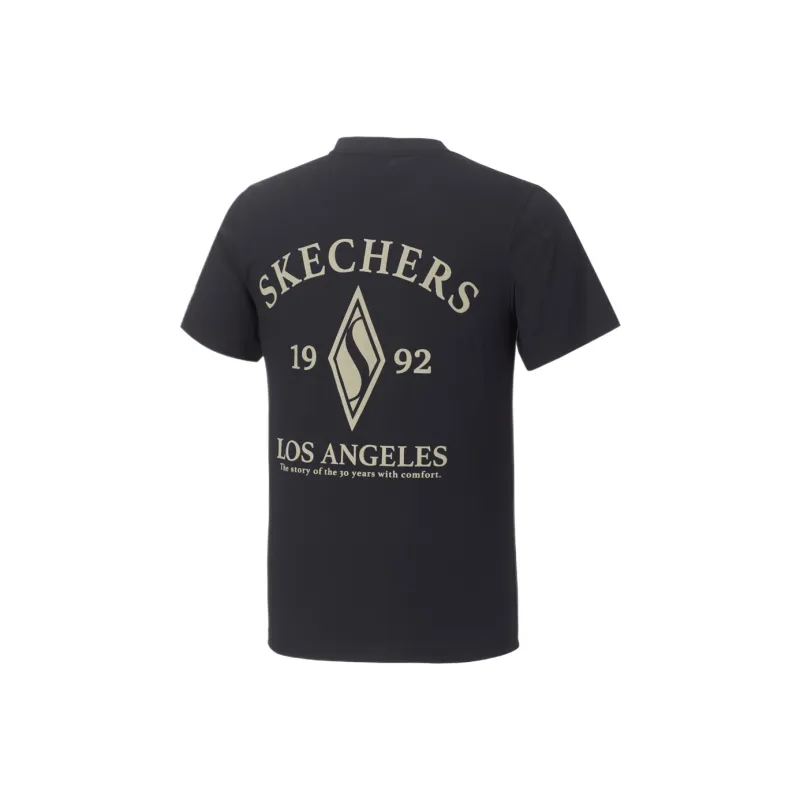 Skechers Diamond S T Shirt Men's Black BLAK-1