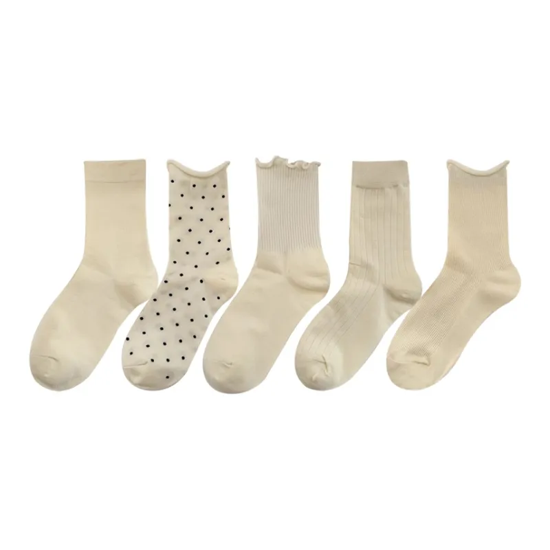 Mulong Family Mid Calf Socks Women's 5 Pack-0