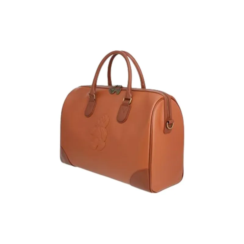 Disney Leather Boston Bag Travel Bag Unisex Brown-1