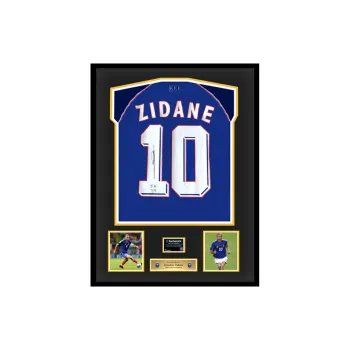 Three For French Team Jersey Deluxe Framing, Outer Frame Approx. 65x85cm Fanatics Beckett Dual Certification Unisex