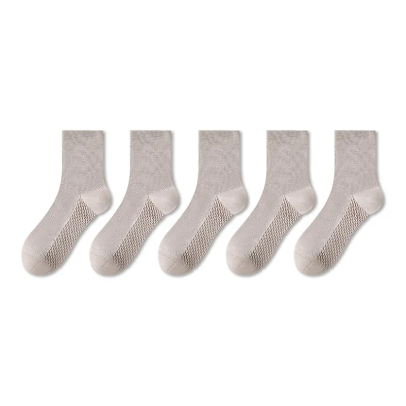LUOLIAN Mid Calf Socks Men's 5 Pack-5