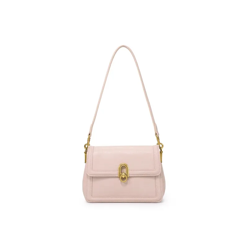 Simedin Cow Leather Shoulder Bag Trumpets Women's Multicolor-10