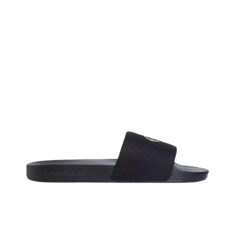 CKJ CALVIN KLEIN JEANS Slip Resistant Slide Slippers Men's Black-1