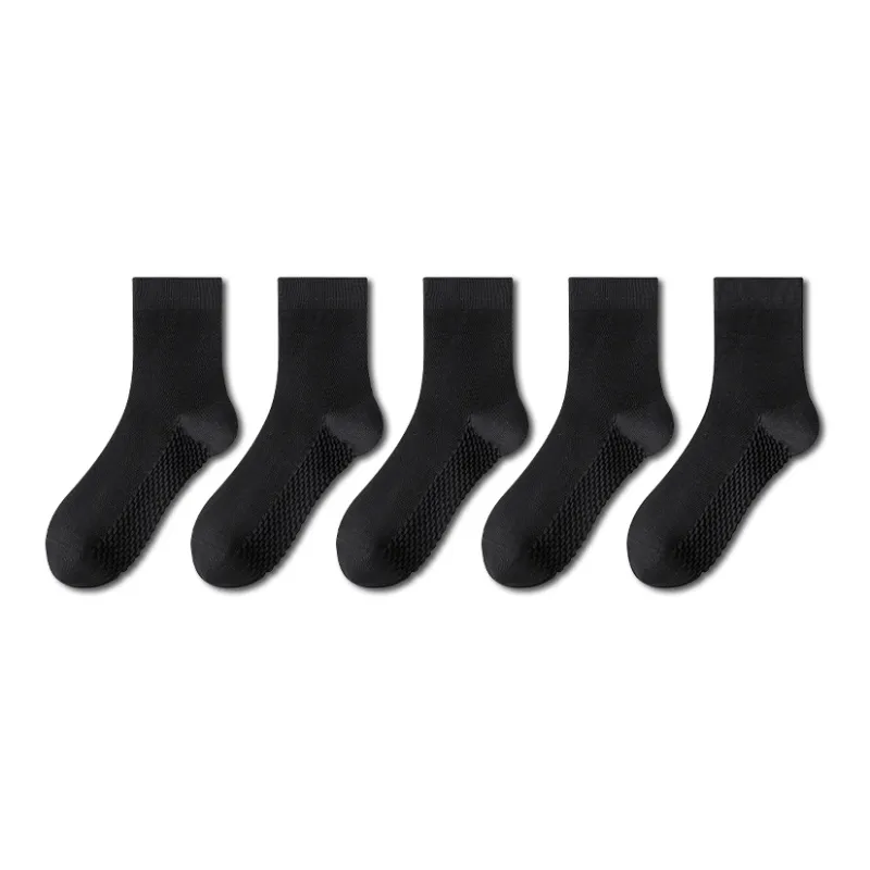 LUOLIAN Mid Calf Socks Men's 5 Pack-4