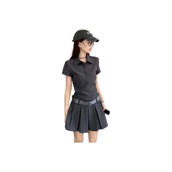 Mm Short Sleeved Dresses Women's Gray Dress