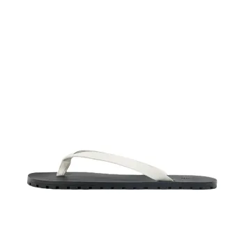 ZARA Rubber Sole Abrasion Resistant Flip Flops Women's White