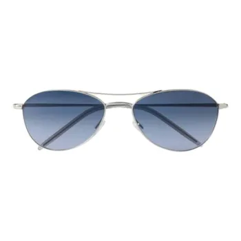 Oliver Peoples Aviator Sunglasses Unisex Silver