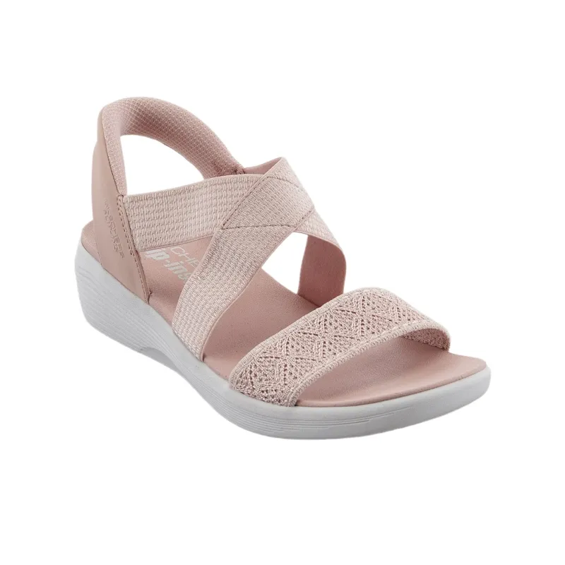 Skechers Arya One Strap Sandals Women's Pink-2