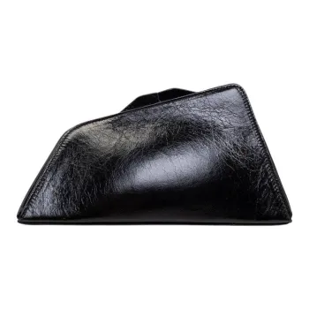 The Attico Leather Clutch Women's Black