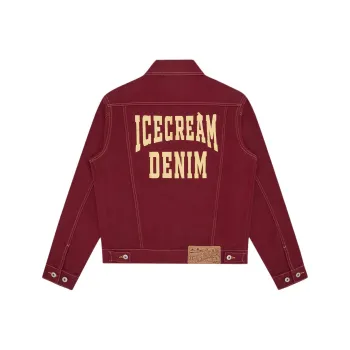 Ice Cream Jackets Unisex Burgundy Red