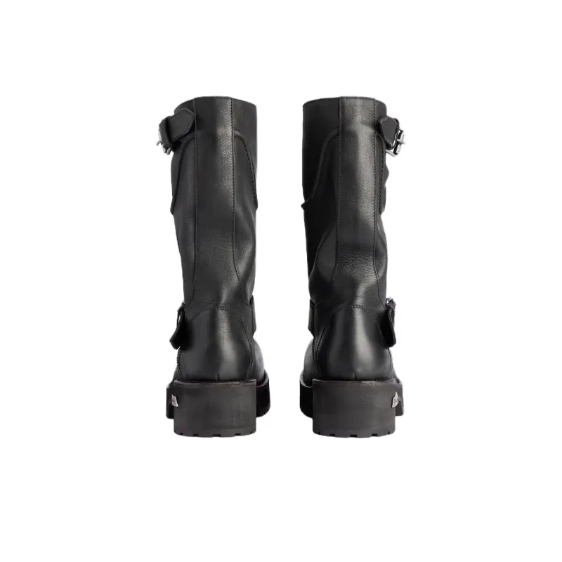 Balenciaga Venom Ankle Boots Men's Black-5