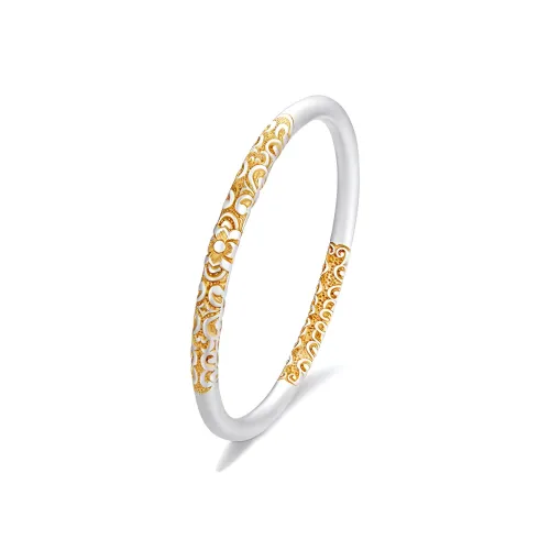 Bowl 999 Fine Silver Bangles Unisex