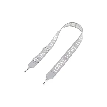 LOEWE Anagram Jacquard Fabric With Cow Leather Bag Strap Women's Silver
