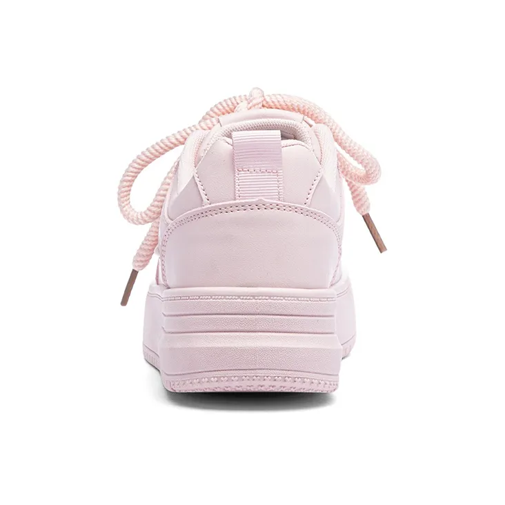 Warrior Abrasion Resistant Breathable Low Top Skateboard Shoes Women's Pink-3