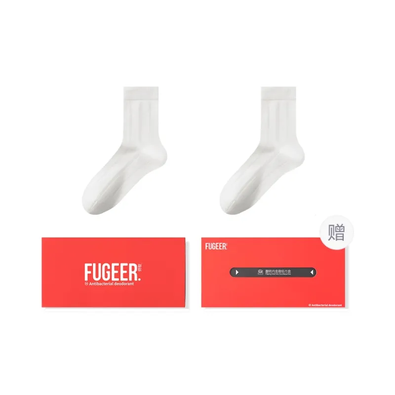 FUGEER Mid Calf Socks Men's Gift Box Combination-0