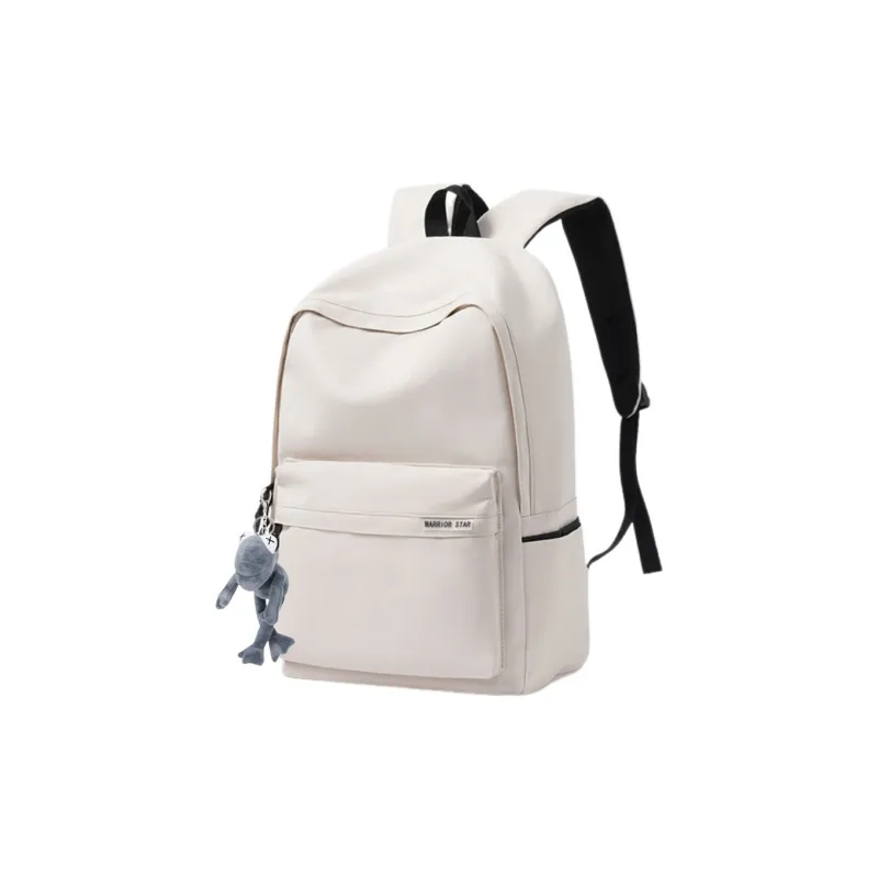 Warrior Nylon Fabric Backpack Unisex Black-4