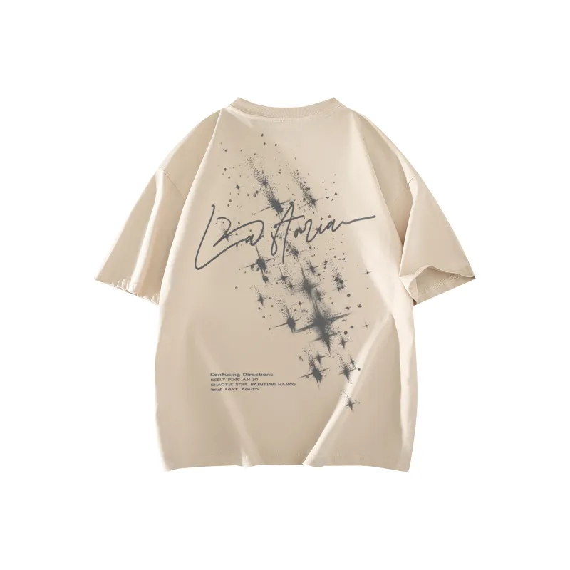 SOIE T Shirts Unisex Light Beige Apricot-0