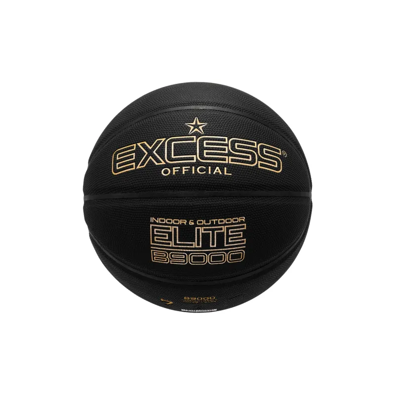 EXCESS B9000 PU Basketball Black Size 7 Ball Competition Unisex-0