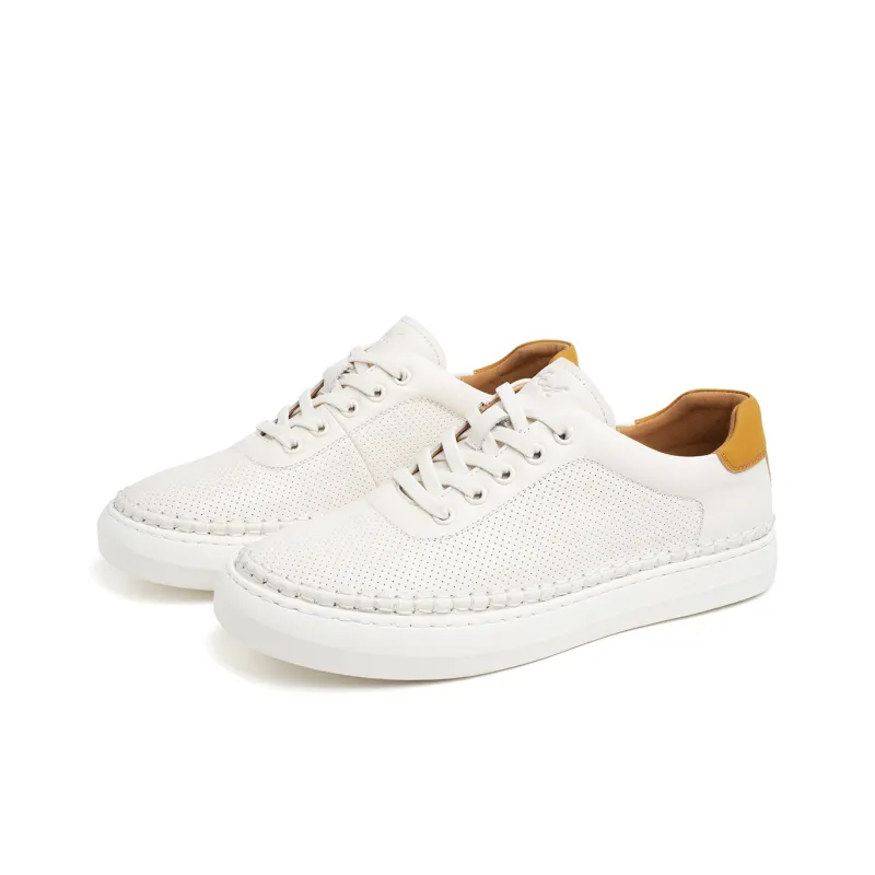FED Low Top Skateboard Shoes Men's White-2