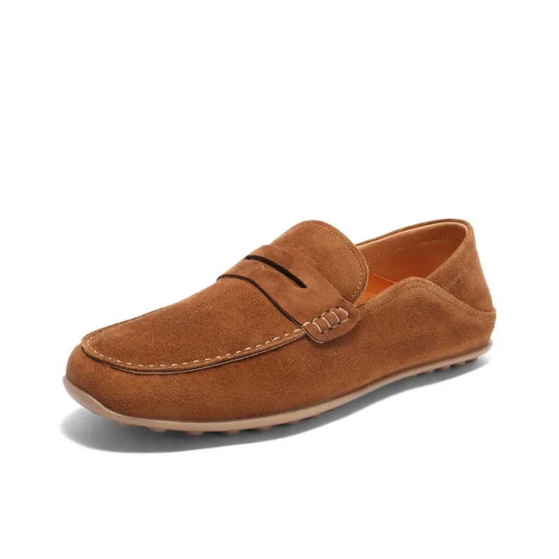 BELLE Gommino Loafers Men Gray, Earth Yellow, Blue-5