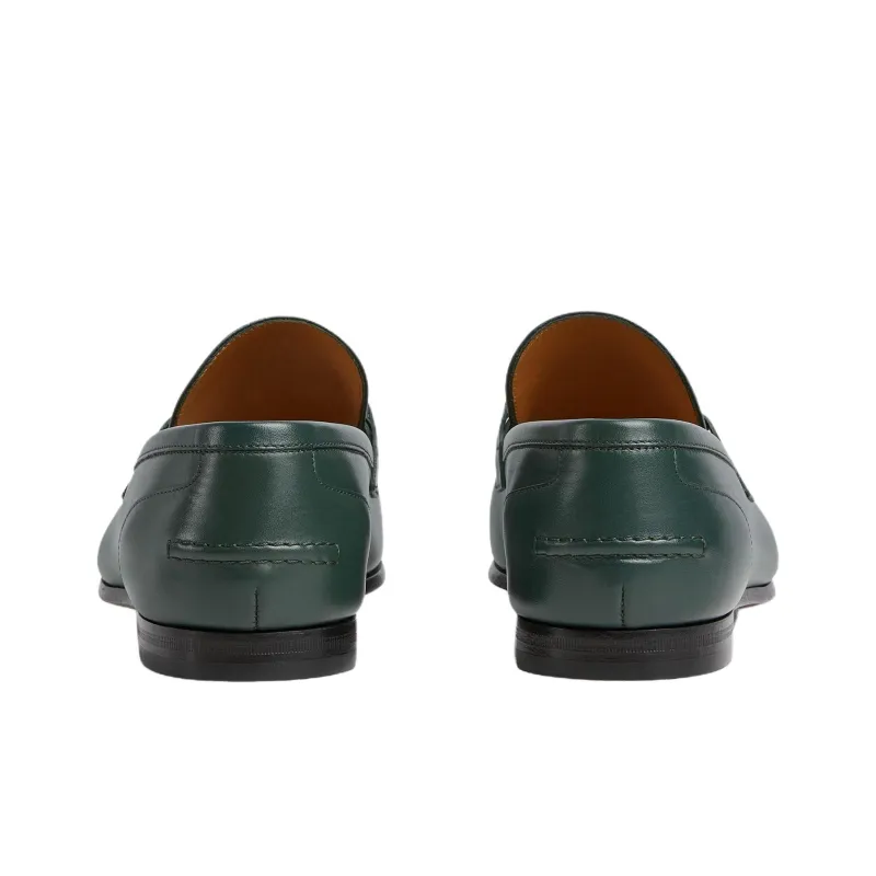 GUCCI Jordaan Loafers Men Dark Green-4