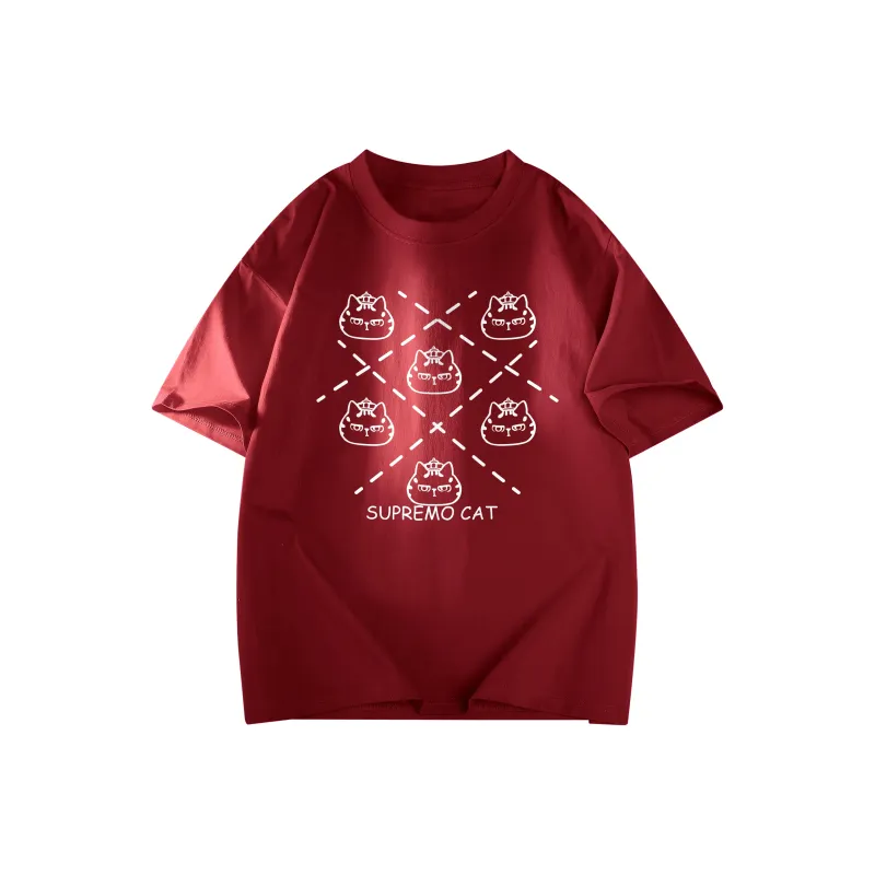 Supremo Cat T Shirts Unisex-8