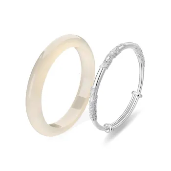 The Years Are Quiet Glass Cat Eye Bangles Unisex