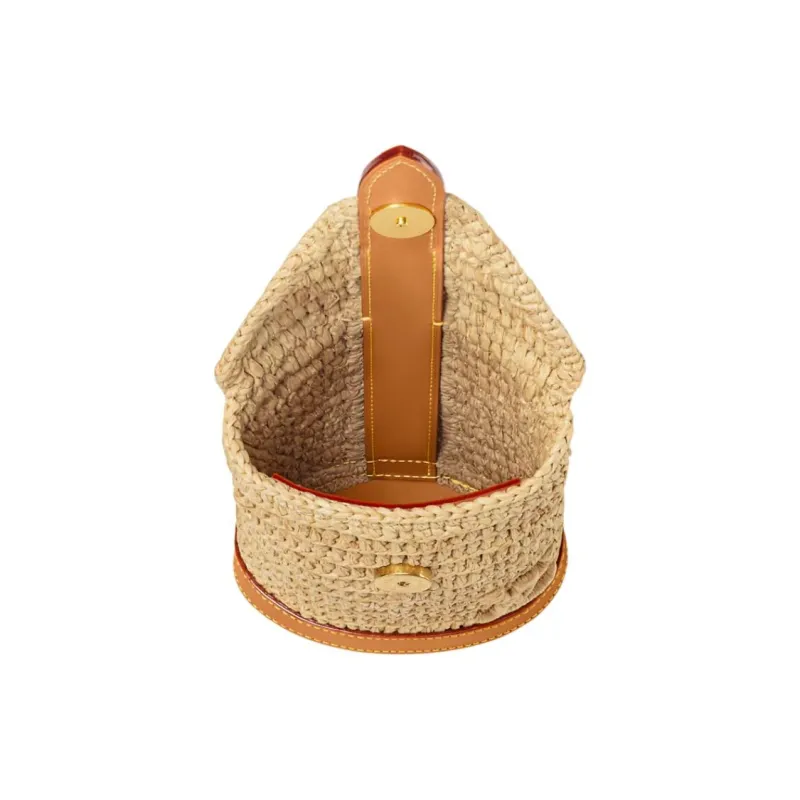 LOUIS VUITTON ENVELOPE POUCH Raffia Envelope Bag, Shoulder Bag, Crossbody Bag Women's Natural-3