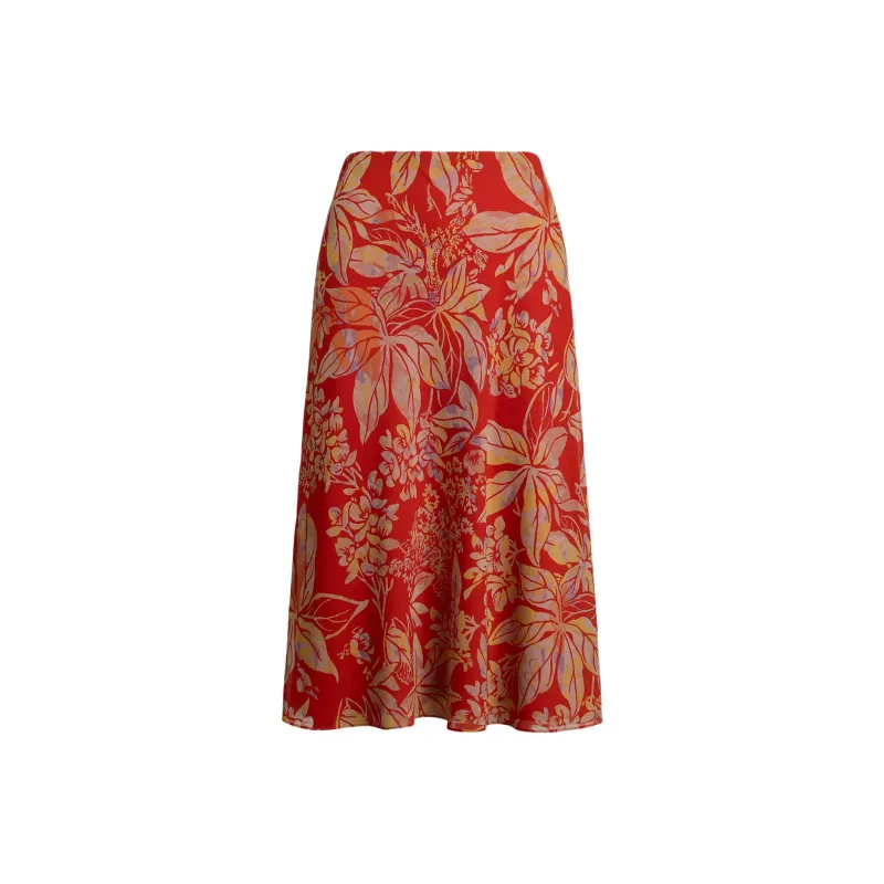 LAUREN RALPH LAUREN Casual Long Skirt Women's Red-0