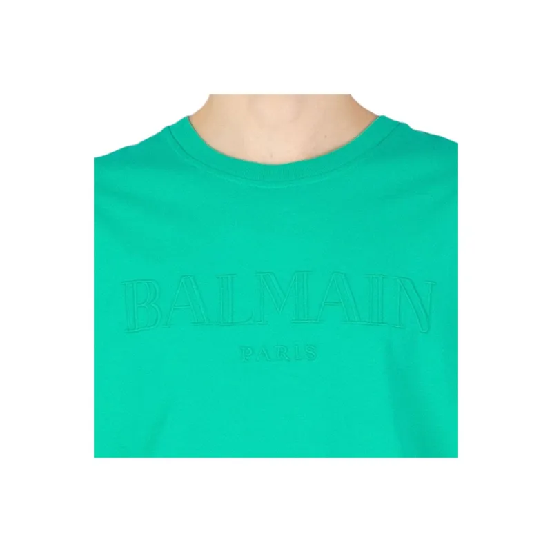 BALMAIN T Shirts Men Green-4