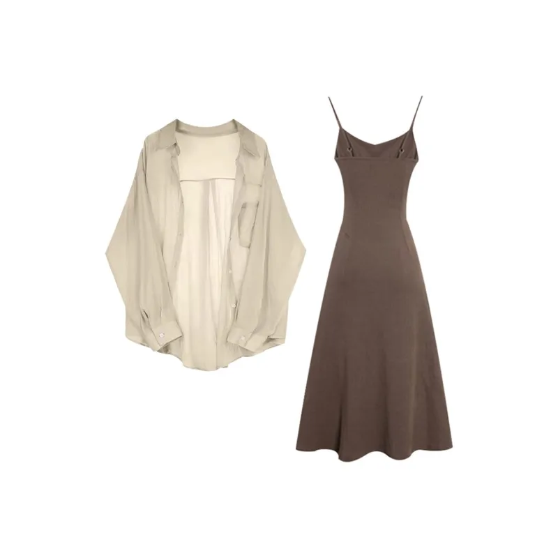 GUOZHEN Two Piece Skirt Sets Women's-1