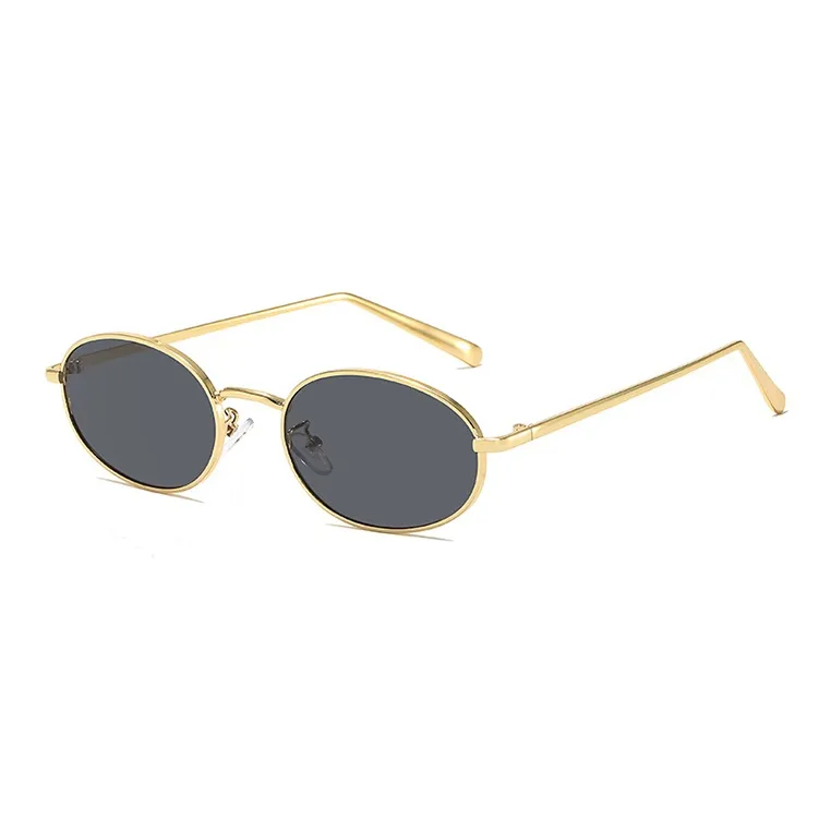 YUZHAOLIN Metal Oval Sunglasses Unisex-3
