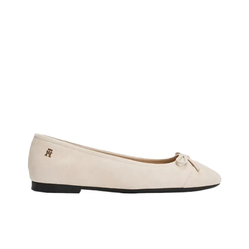 Tommy Hilfiger TH Monogram Casual Single Shoes Women's Beige-1