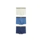 3 strips (beige gray + blue + navy blue)