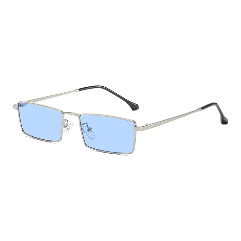 YUZHAOLIN Metal Rectangular Sunglasses Unisex-7